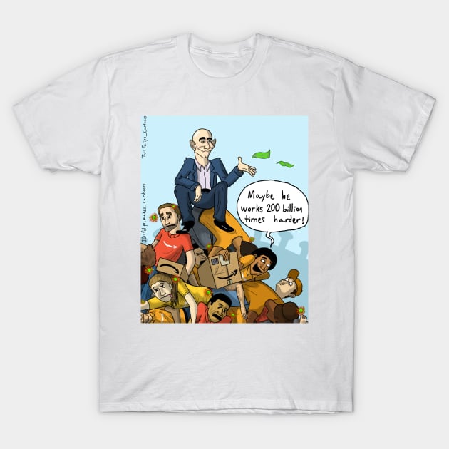 Bezos 200 Billion T-Shirt by Felipe.Makes.Cartoons